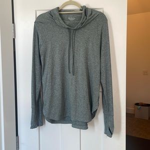 Athleta Grey/Green Lightweight Hoodie